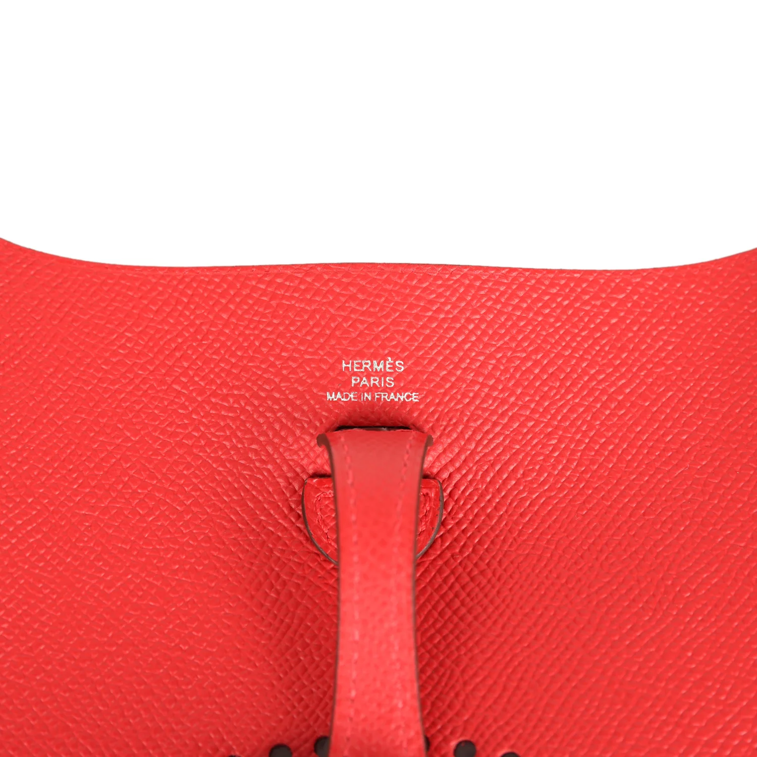 Hermes Evelyne Sellier TPM Rouge Radieux Epsom Palladium Hardware