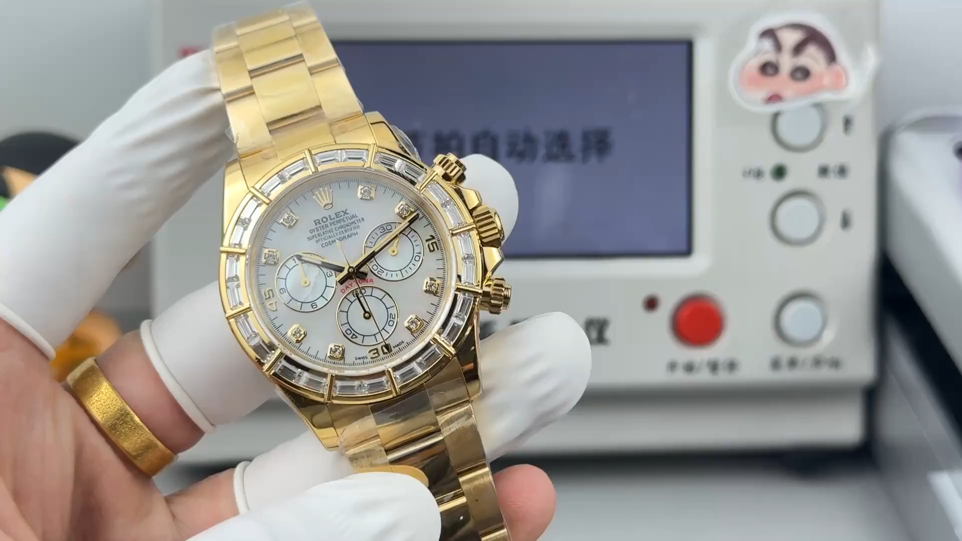 1:1 Clone Rolex Daytona MOP Dial 116568BR 40mm Men's Watch