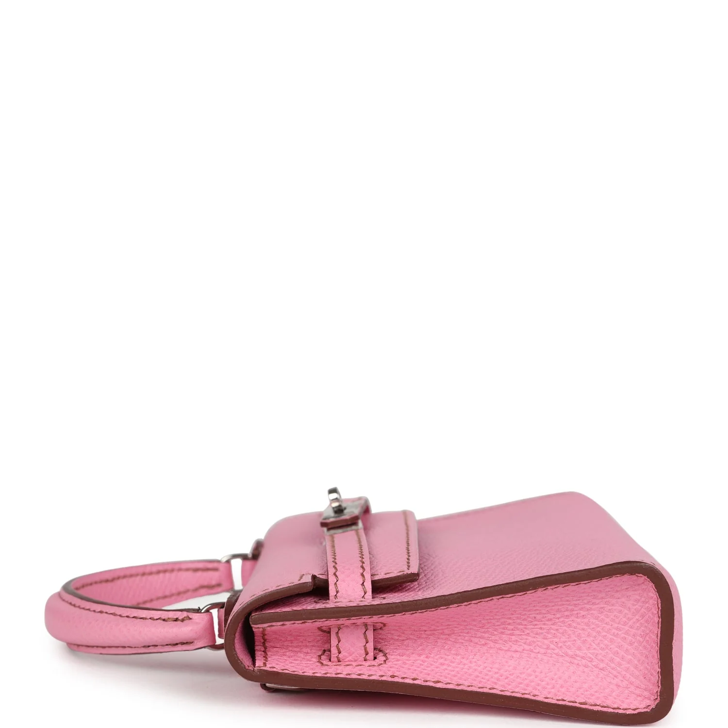 Hermes Micro Kelly 15 Bubblegum Epsom Palladium Hardware