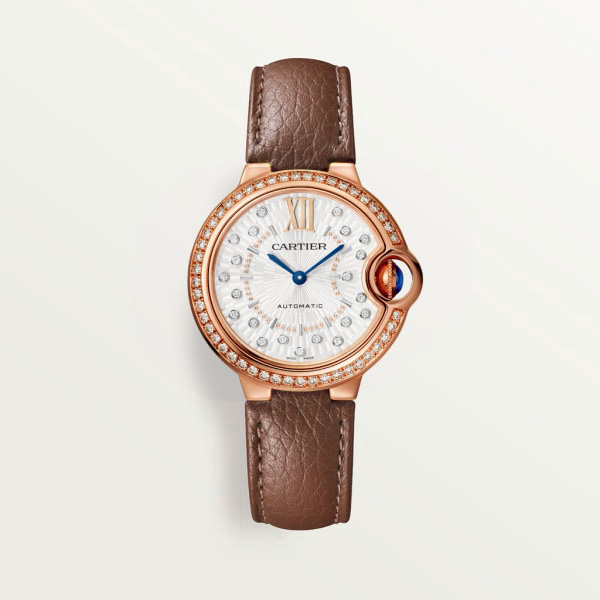 【Super Clone】BALLON BLEU Diamond Rose Gold 33mm