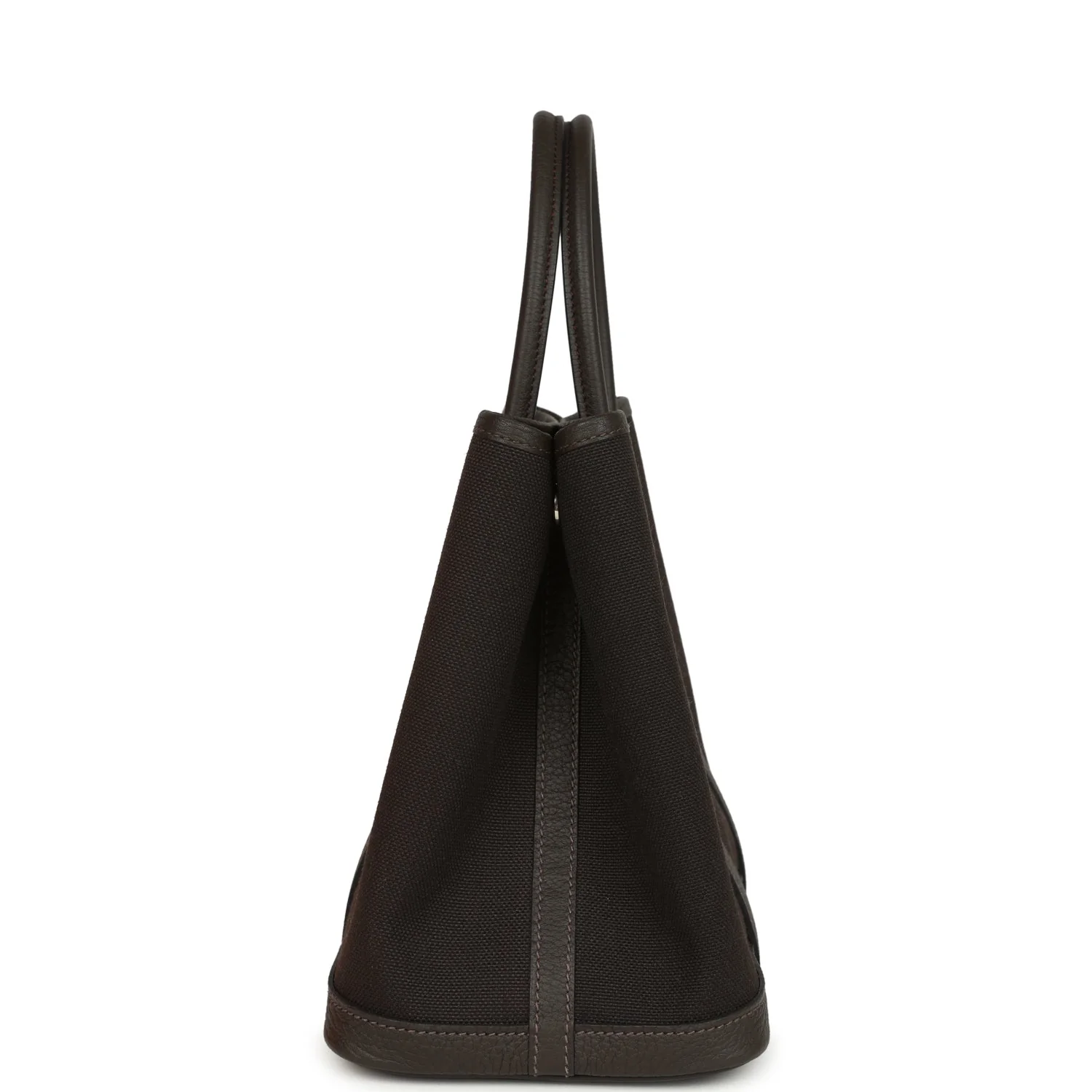 Hermes Garden Party 30 Ebene Toile Officier Canvas and Negonda Palladium Hardware