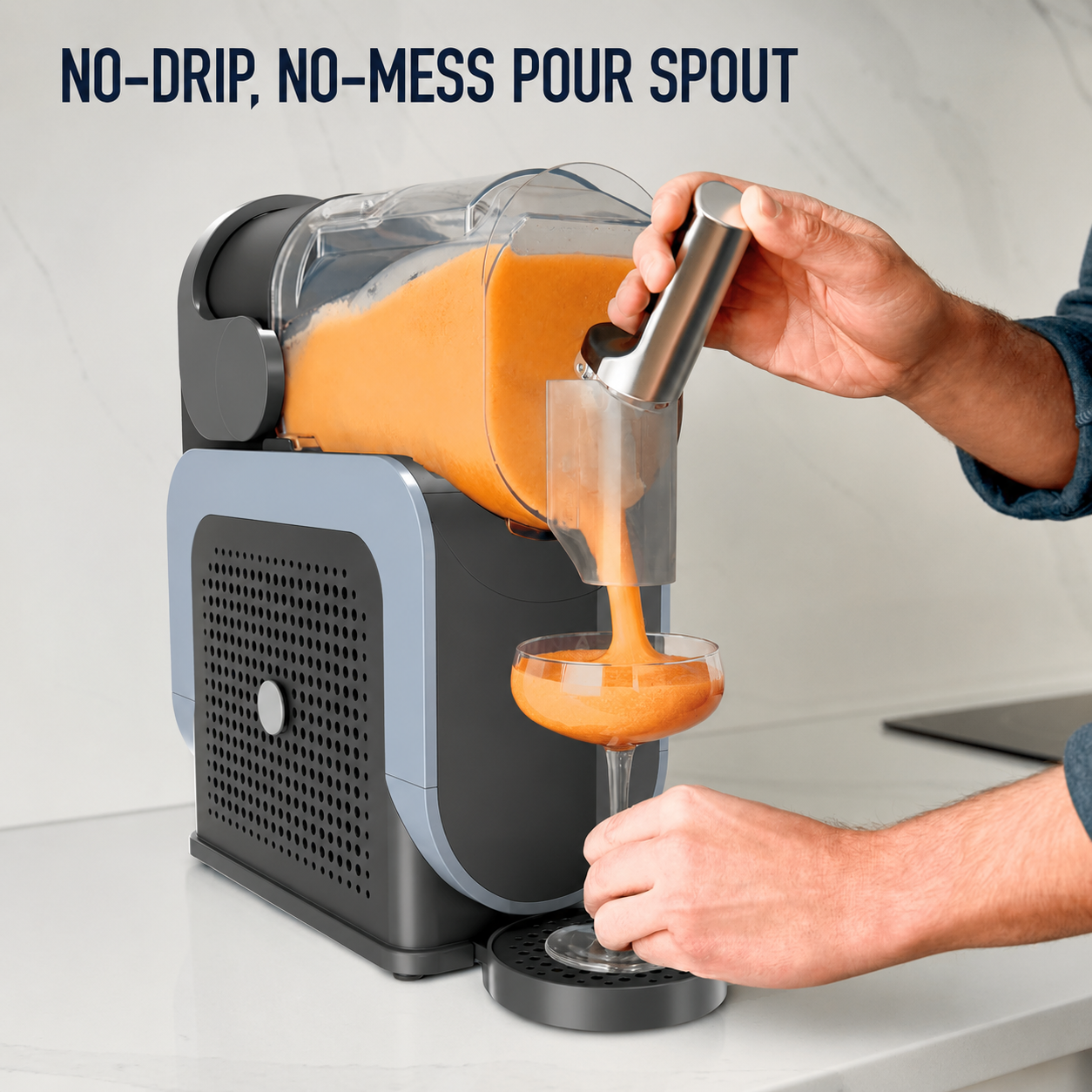 🔥Clearance Sale🔥SLUSHi FS301 Countertop Frozen Drink & Slushie Machine – 88oz Easy-Fill Capacity with 5 Preset Programs