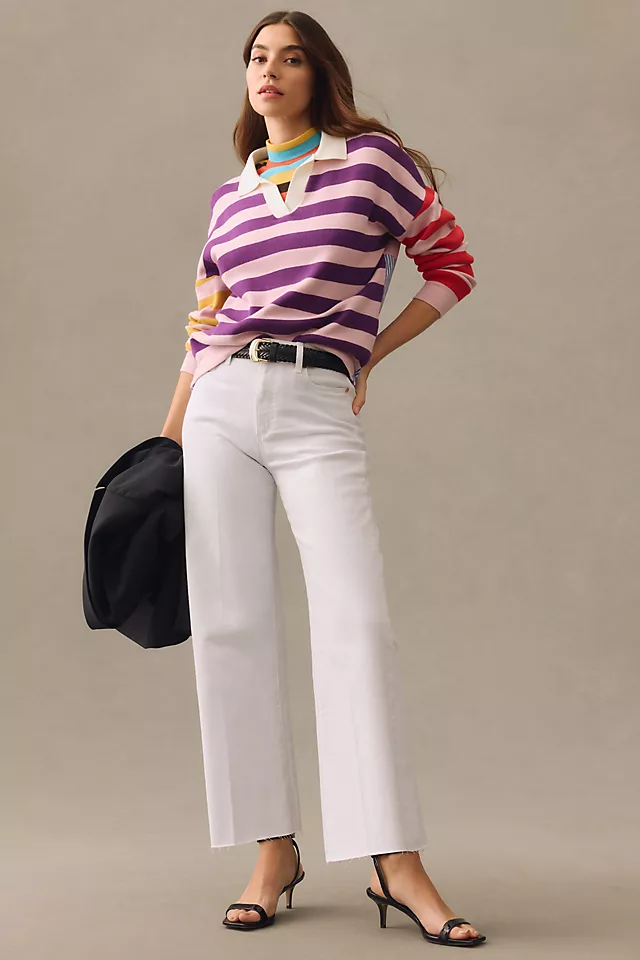 Paige Anessa Wide-Leg Crop Jeans CRISP WHITE