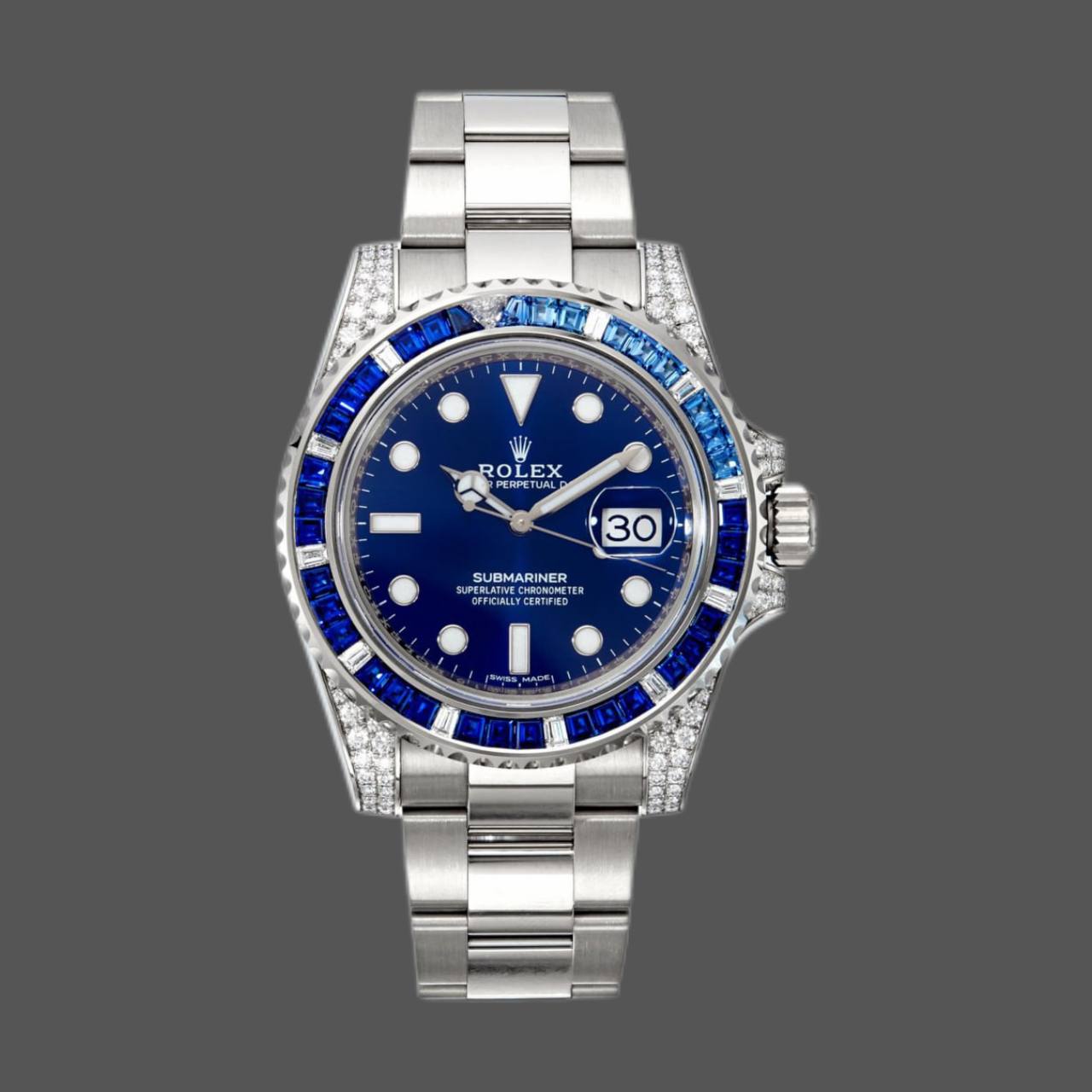 Rolex Submariner Date 18K White Gold Diamonds 116659 SABR