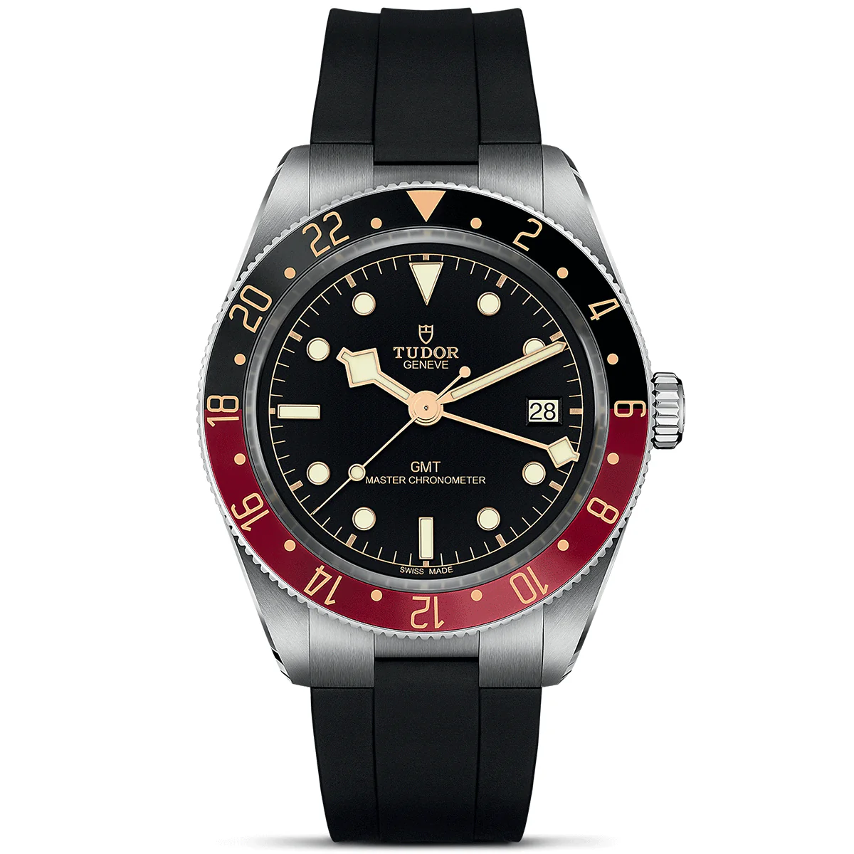【Super Clone】TUDOR Black Bay 58 GMT 39mm Black/Red Bezel Automatic Strap Watch M7939G1A0NRU-0002