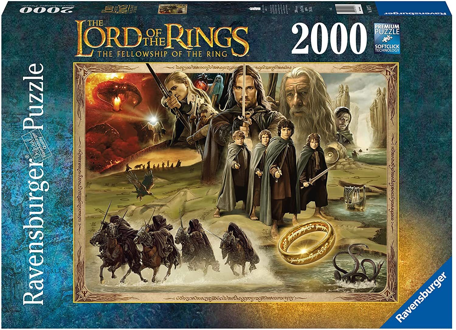 The Lord of the Rings Fellowship of the Ring 2000 Piece Puzzle