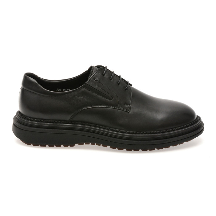 Pantofi eleganti EPICA negri, J3610, din piele naturala