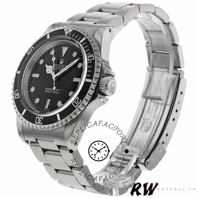 Rolex Submariner 5513 Black Dial Stainless Steel 40mm Mens Replica Watch