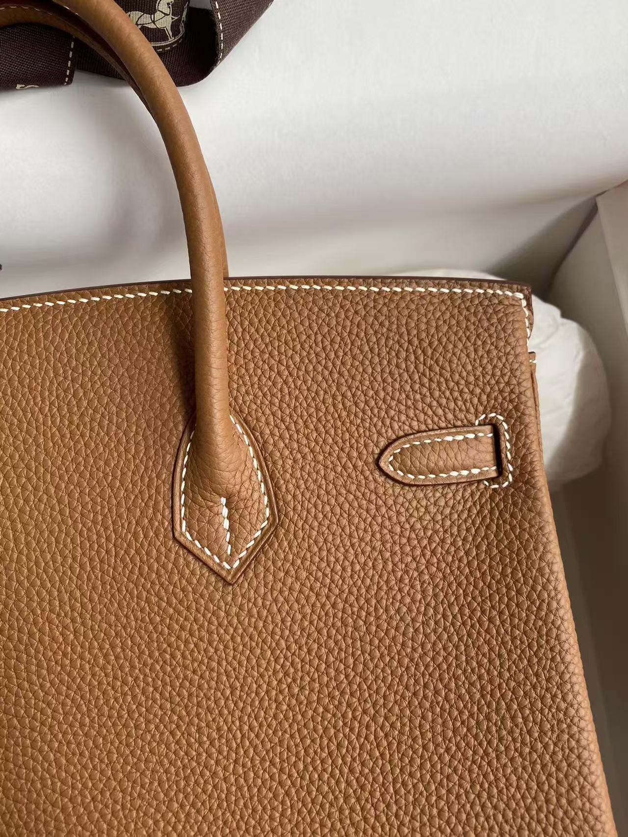 Hermès Birkin 40cm Golden Brown Customized