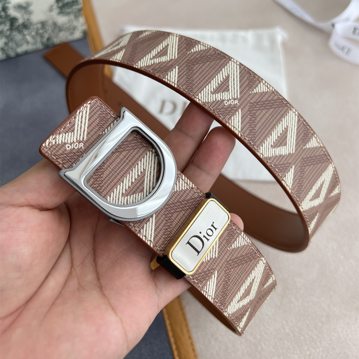Dior Men Belt Width 3.5cm