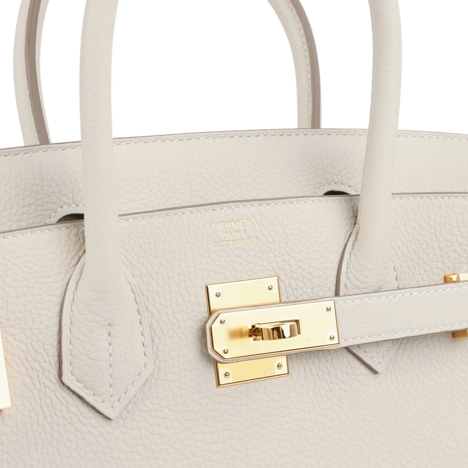 Hermes Birkin 30 Craie Togo Gold Hardware