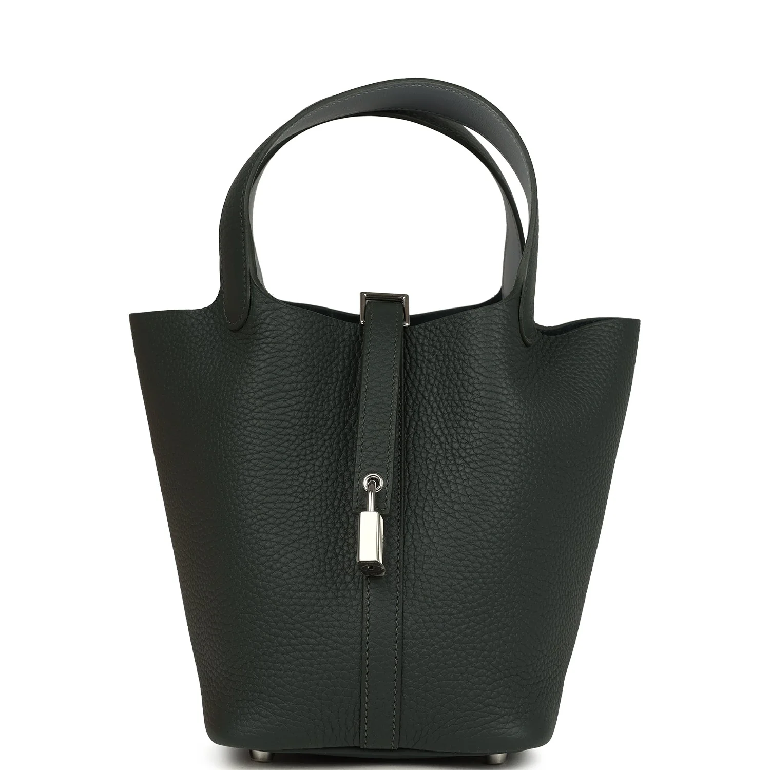 Hermes Picotin Lock 18 Eclat Vert Mangrove Clemence and Gris Pantin Swift Palladium Hardware