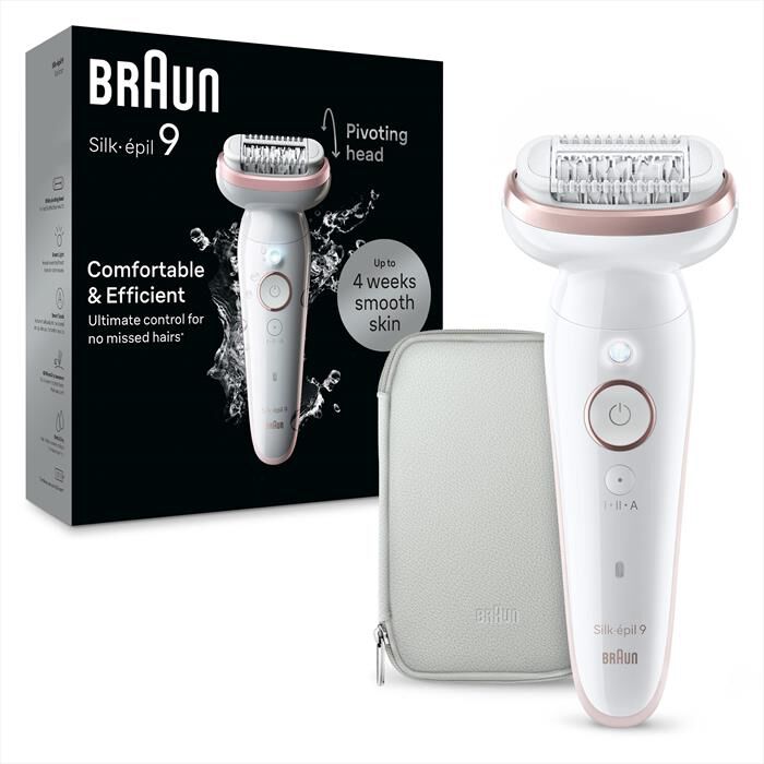 BRAUN - Epilatore SILK-ÉPIL 9 9-000-BIANCO/ROSA
