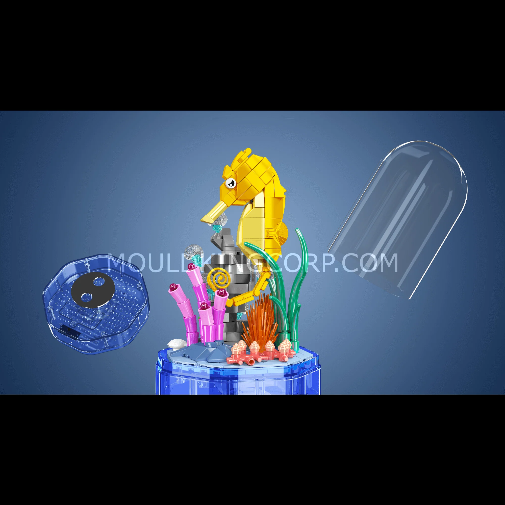 Mould King 10100 Seahorse Music Box Building Block Set | 424 Pcs