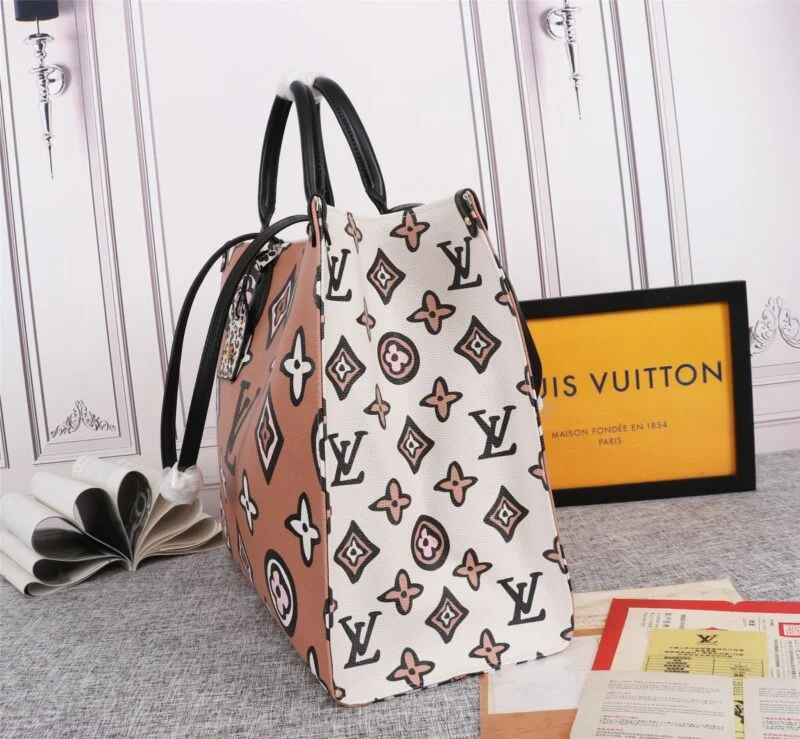 Louis Vuitton Onthego Gm Carryall Black/Brown