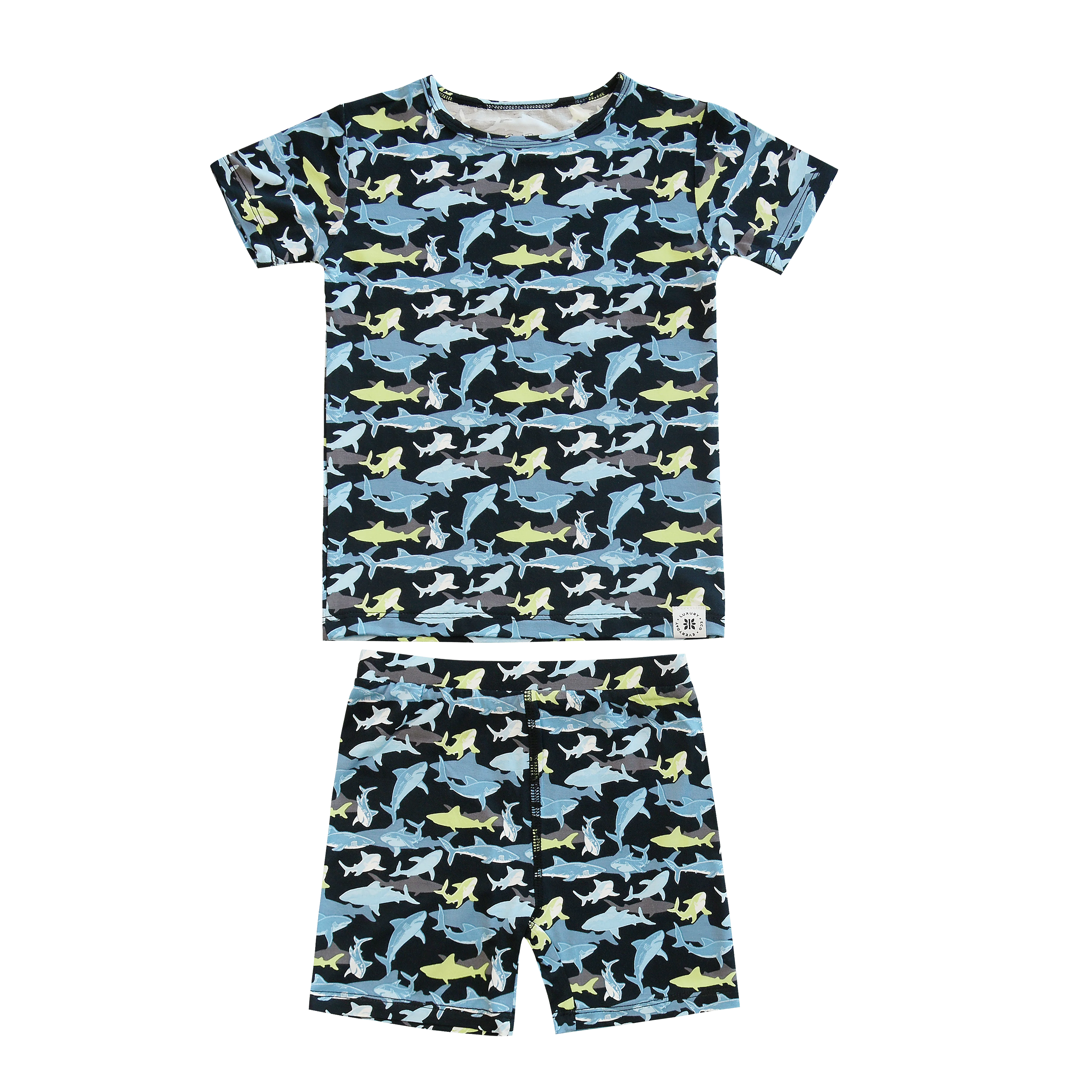 Neon Marine Life Summer Pajama Set