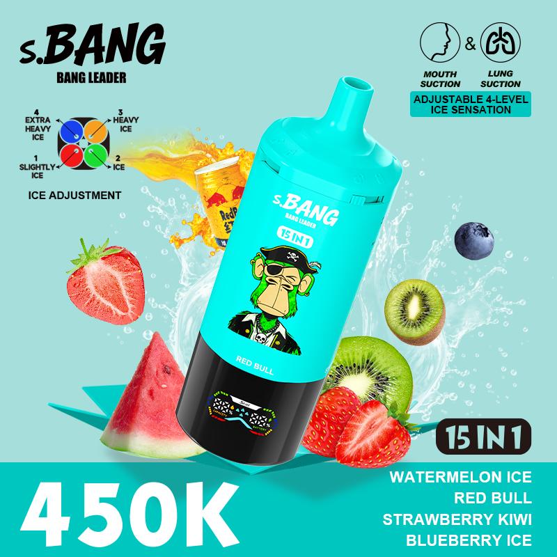 Вейп BANG LEADER 450 000 Дръпки (15 в 1) | Регулируем Ice и Airflow