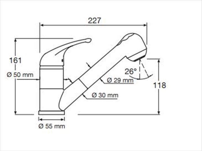 GLEM GAS - MIXDS Miscelatore con doccetta-SABBIA