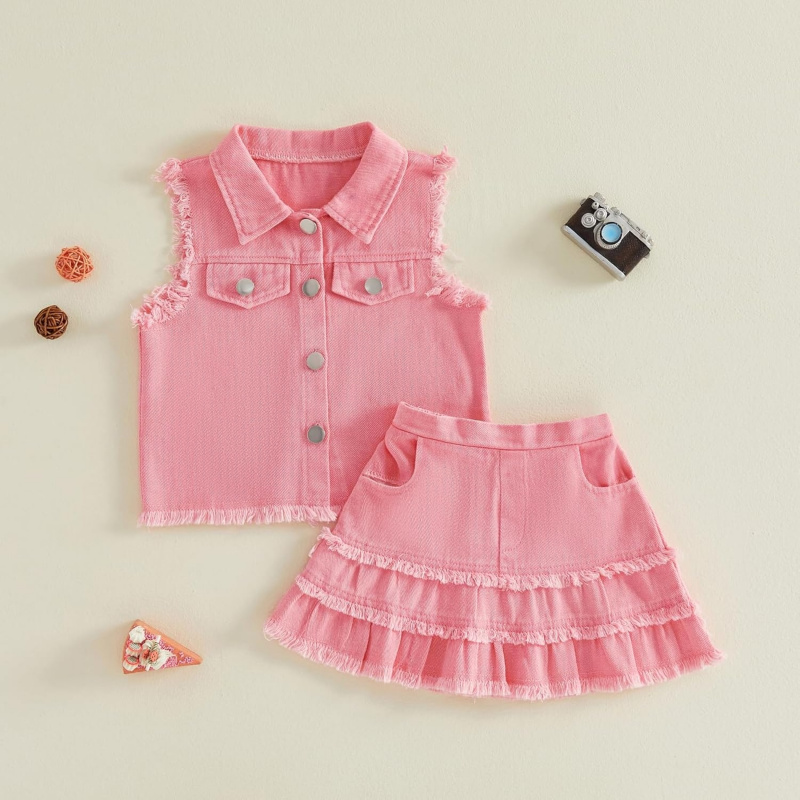 Denim Skirt Set