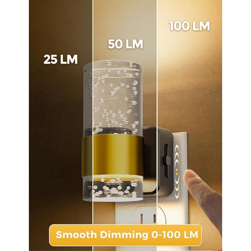 WALLARTISAN LED Night Light,Modern Night Lights Plug into Wall