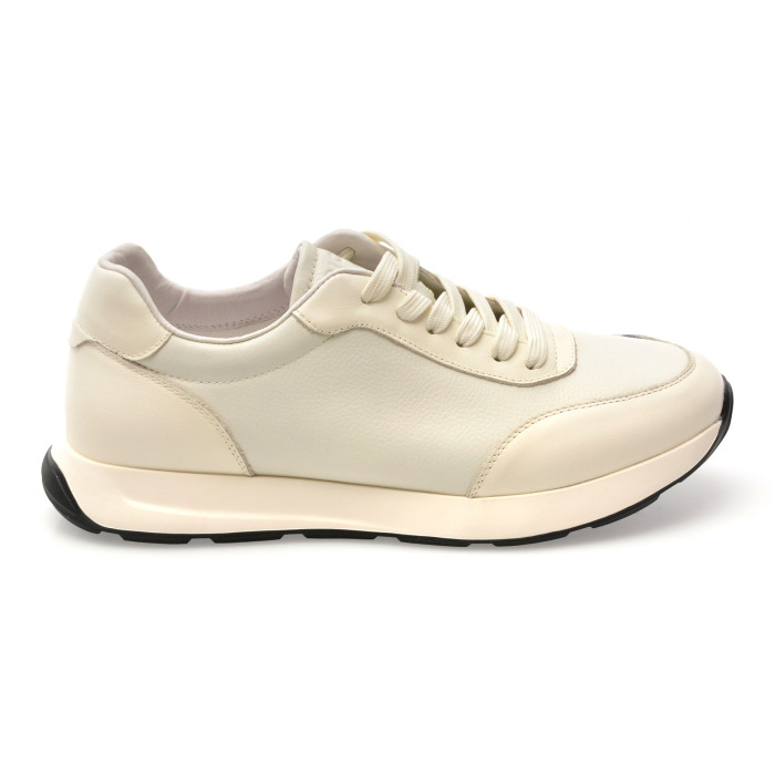 Pantofi sport EPICA albi, LN45, din piele naturala