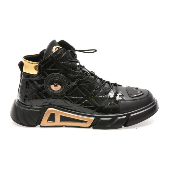 Ghete GRYXX negre, 851351, din piele naturala