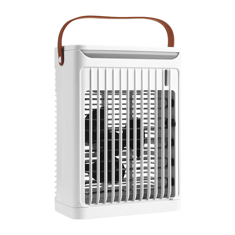Foreign Trade Cross-Border 2024 New Desktop Air Cooler Humidifier Spray Air Conditioning Fan Water Cooling Fan Colorful Night Light