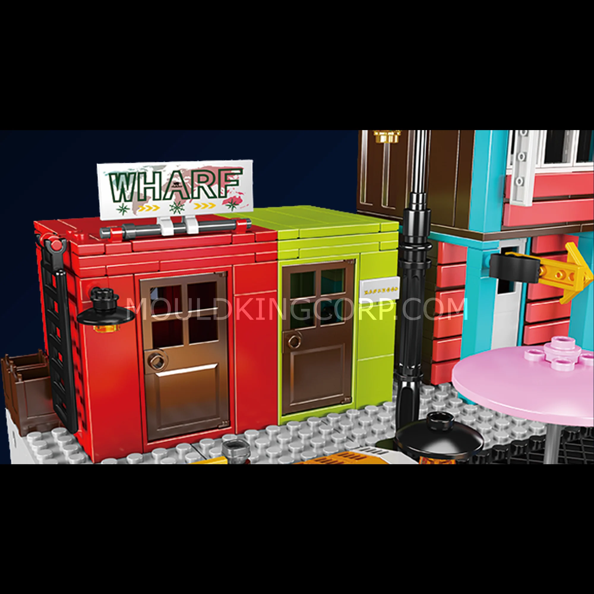 Mould King 10148 Wharf Inn Block Building Set | 782 Pcs