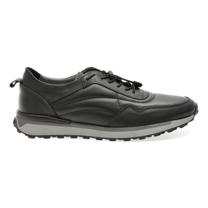 Pantofi sport BITE THE BULLET negri, OY5080, din piele naturala