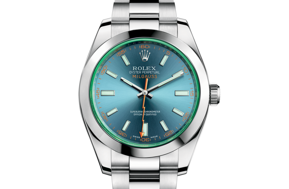 Rolex MILGAUSS Oyster, 40 mm, Oystersteel M116400GV