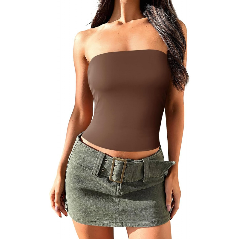 AURETOP Women's Summer Tube Tops Strapless