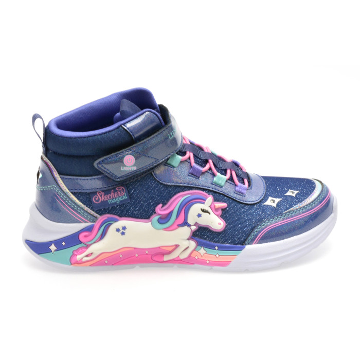 Ghete SKECHERS bleumarin, UNICORN CHASER, din material textil