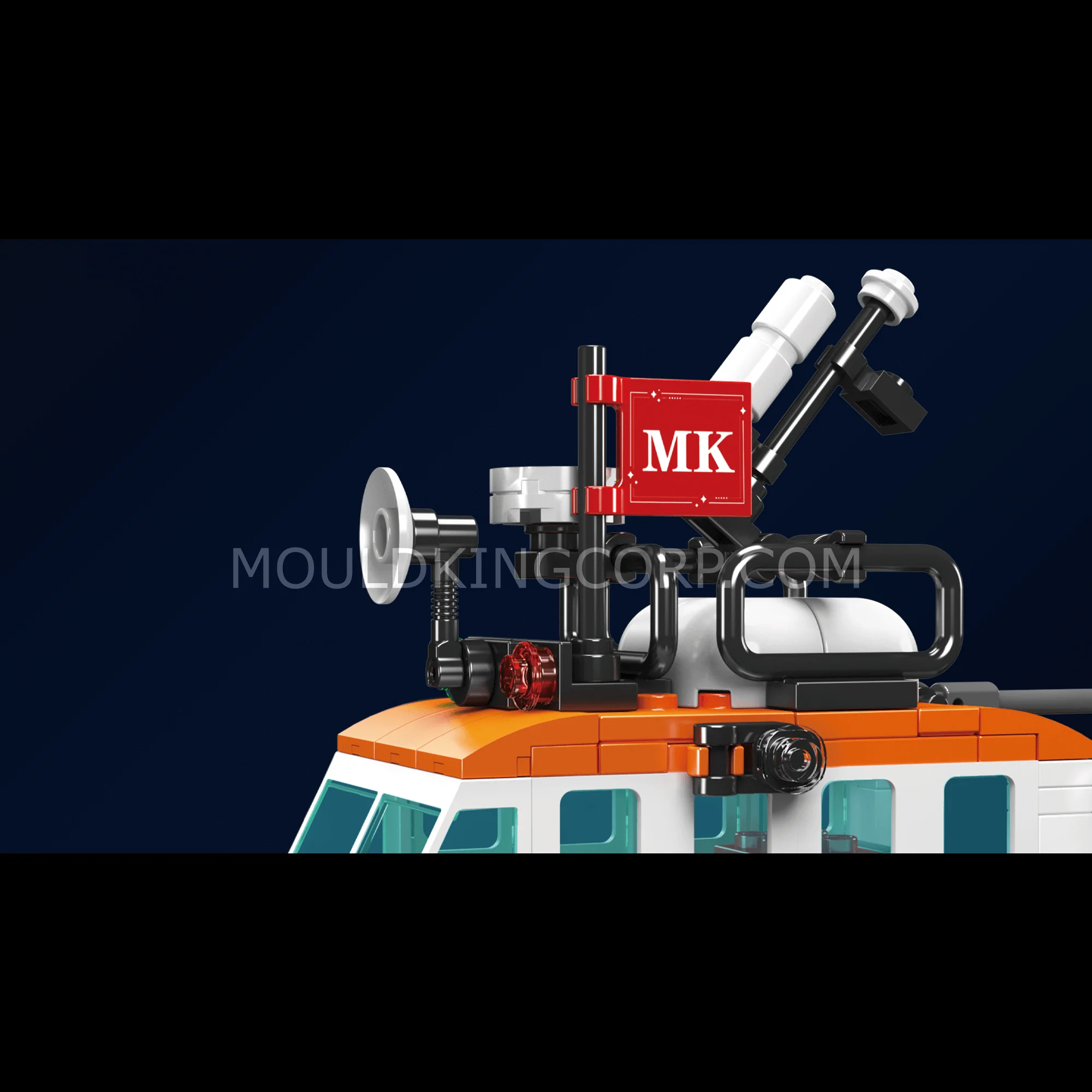 Mould King 10081 British Multi-functional Rescue Boat Building Set | 364 Pcs