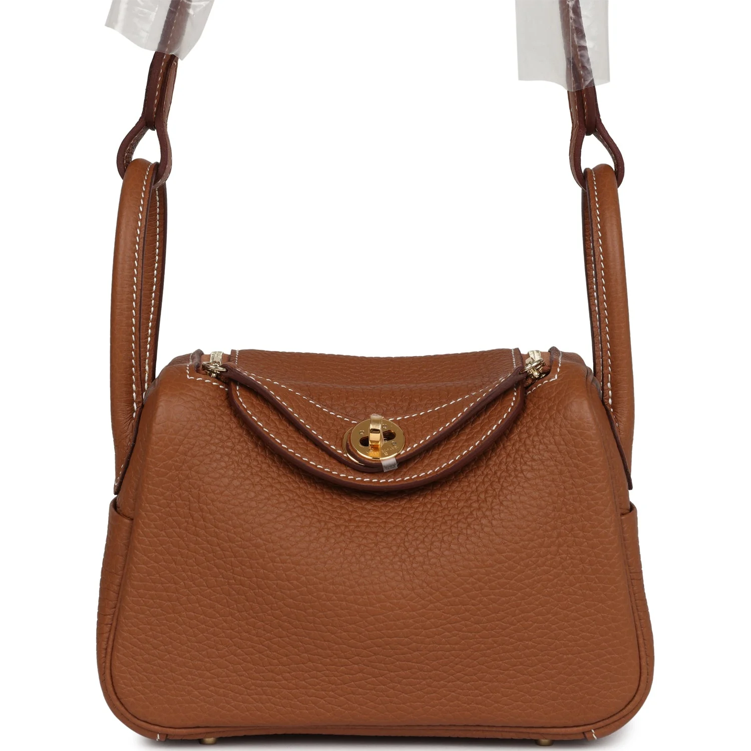 Hermes Mini Lindy Gold Clemence Gold Hardware