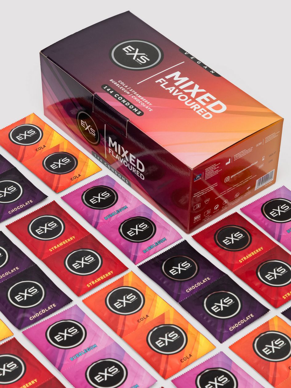 EXS Mixed Flavoured Latex Condoms (144 Pack)