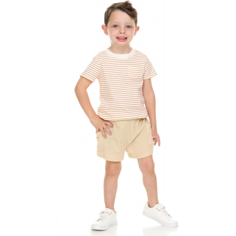 VAELIRAEL 5-Pack Boys Baby & Toddler Shorts - Soft