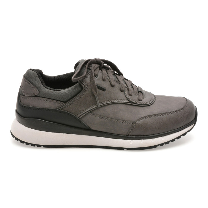 Pantofi sport GEOX gri, U56M6A, din piele ecologica