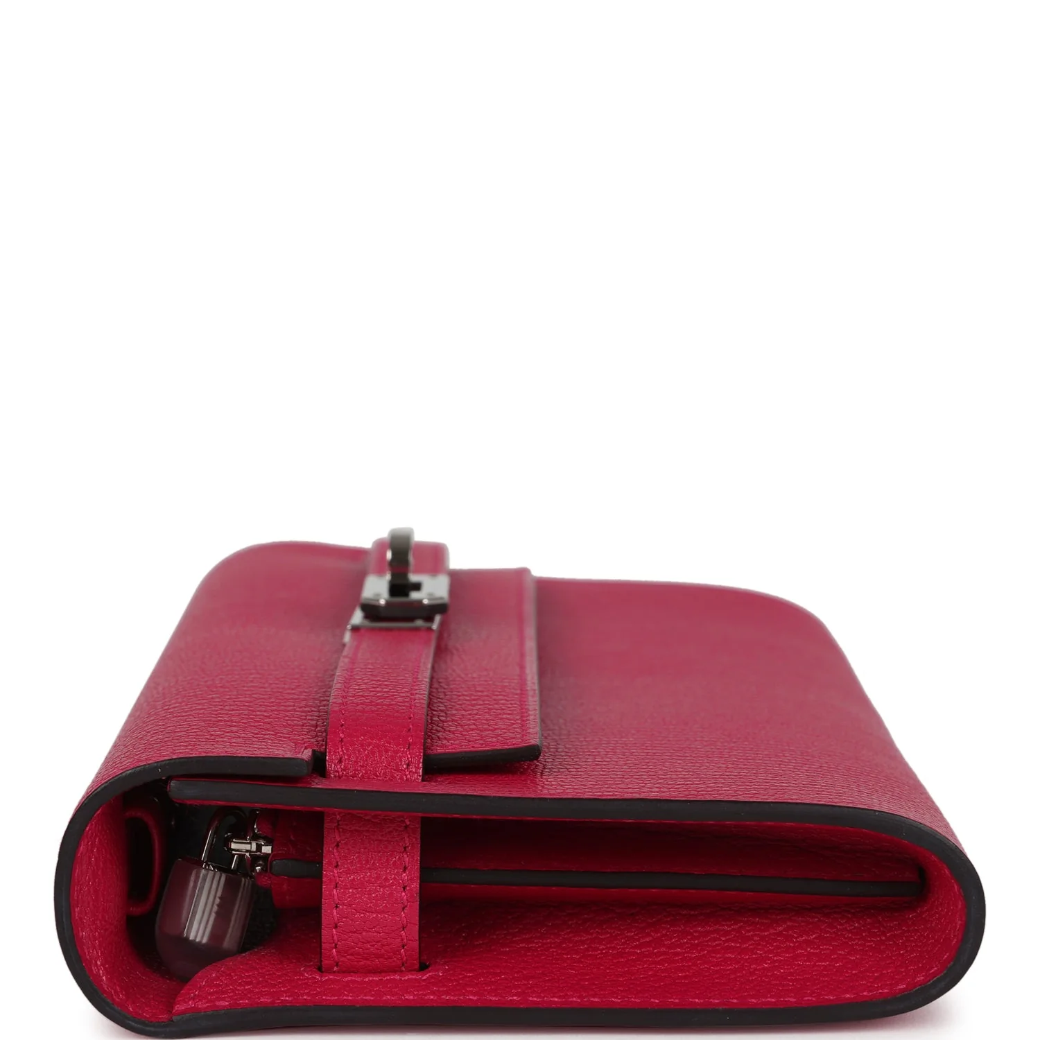 Hermes Kelly Wallet To Go Rose Mexico Chevre Palladium Hardware