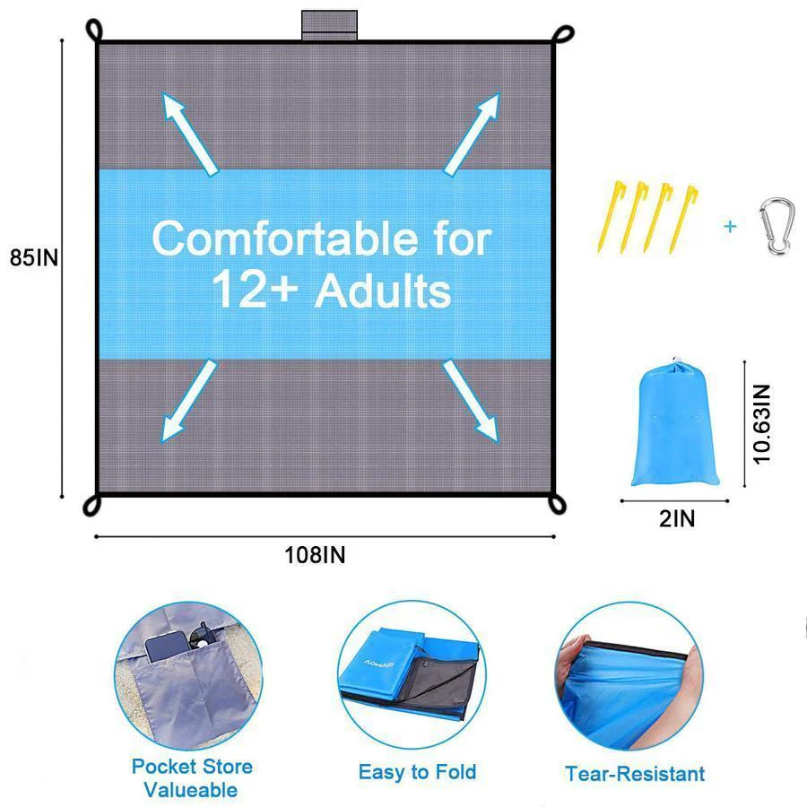 Sandproof Beach Blanket Lightweight