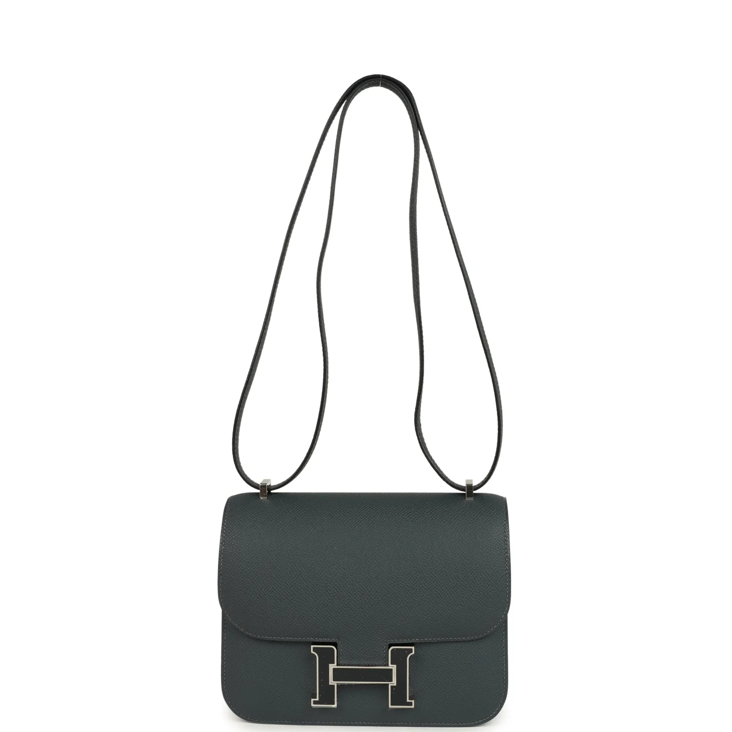 Hermes Constance 18 Gris Misty Epsom Lacquered Palladium Hardware