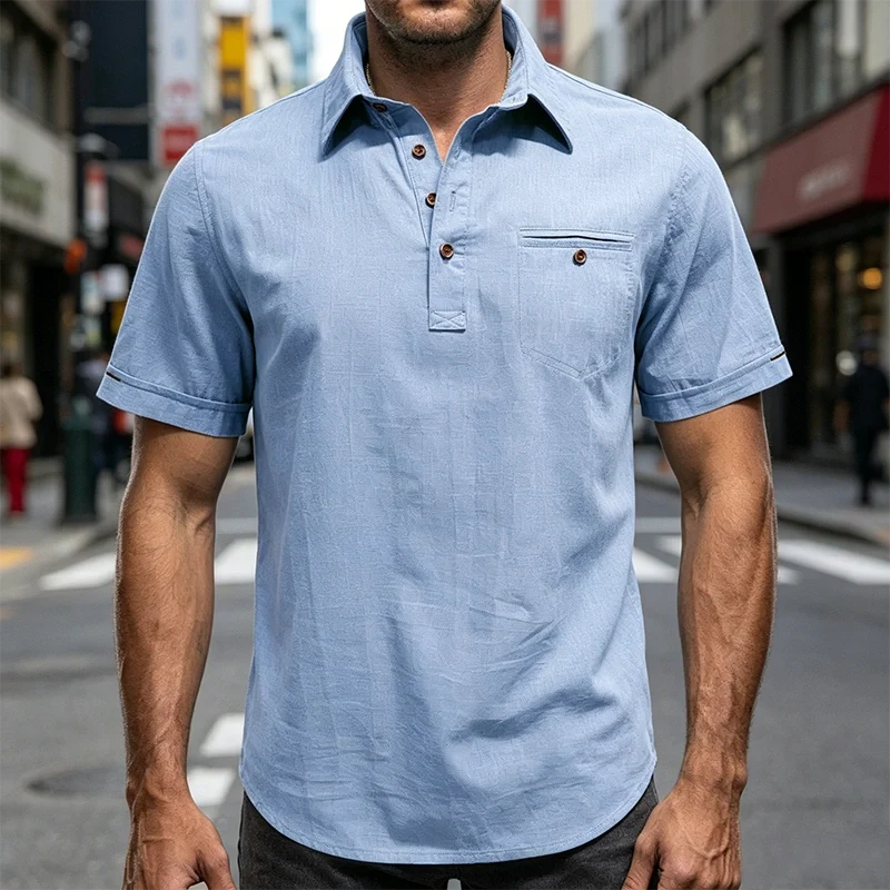 Mivanity Lightweight linen polo shirts
