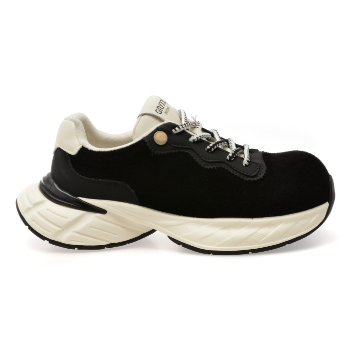 Pantofi sport GRYXX negri, 10921, din piele intoarsa