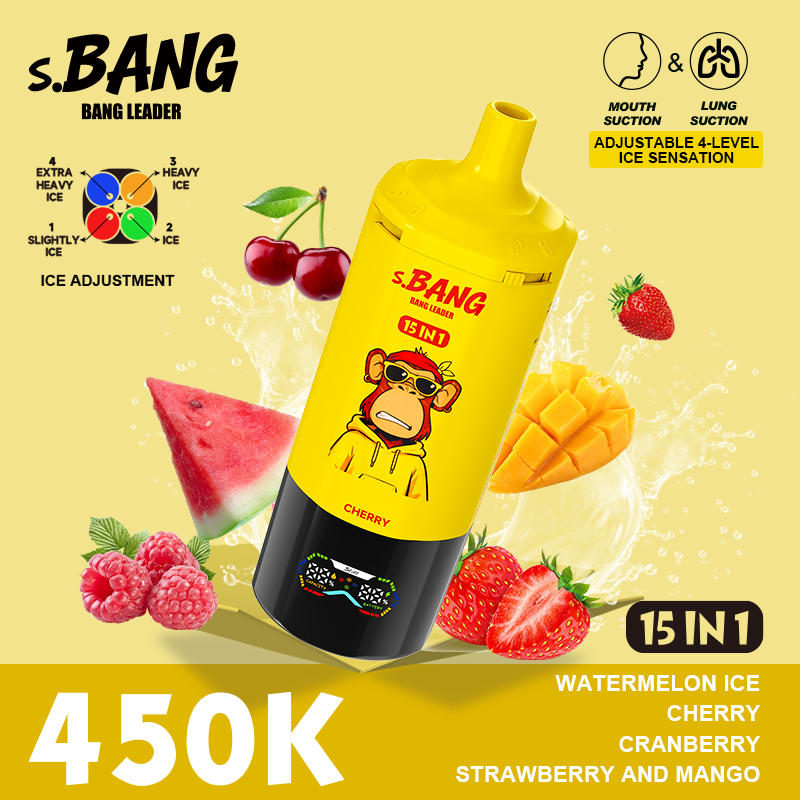 Вейп BANG LEADER 450 000 Дръпки (15 в 1) | Регулируем Ice и Airflow