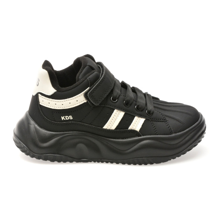 Pantofi sport SELECTION KIDS negri, 23178M, din piele ecologica