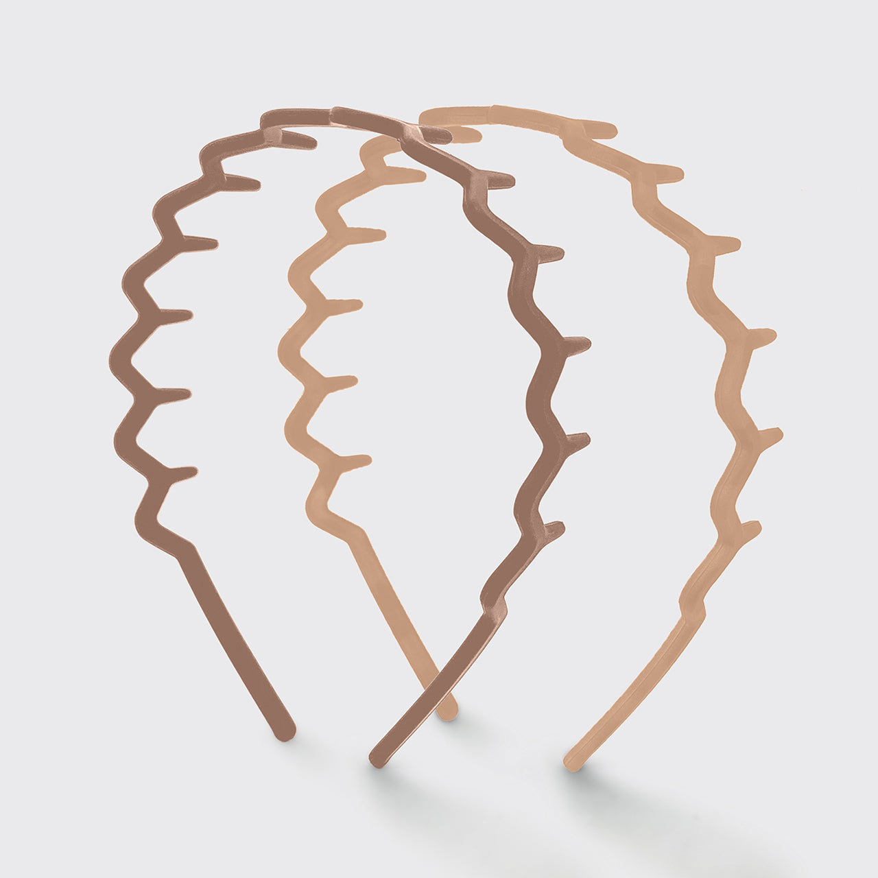Recycled Plastic Zig Zag Headband 2pc – Neutral
