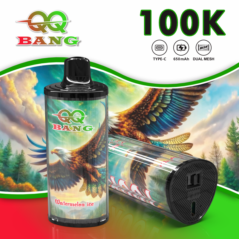 QQ BANG 100K zaciągnięć, wstępnie napełniony papieros elektroniczny typu shisha | Ładowalny