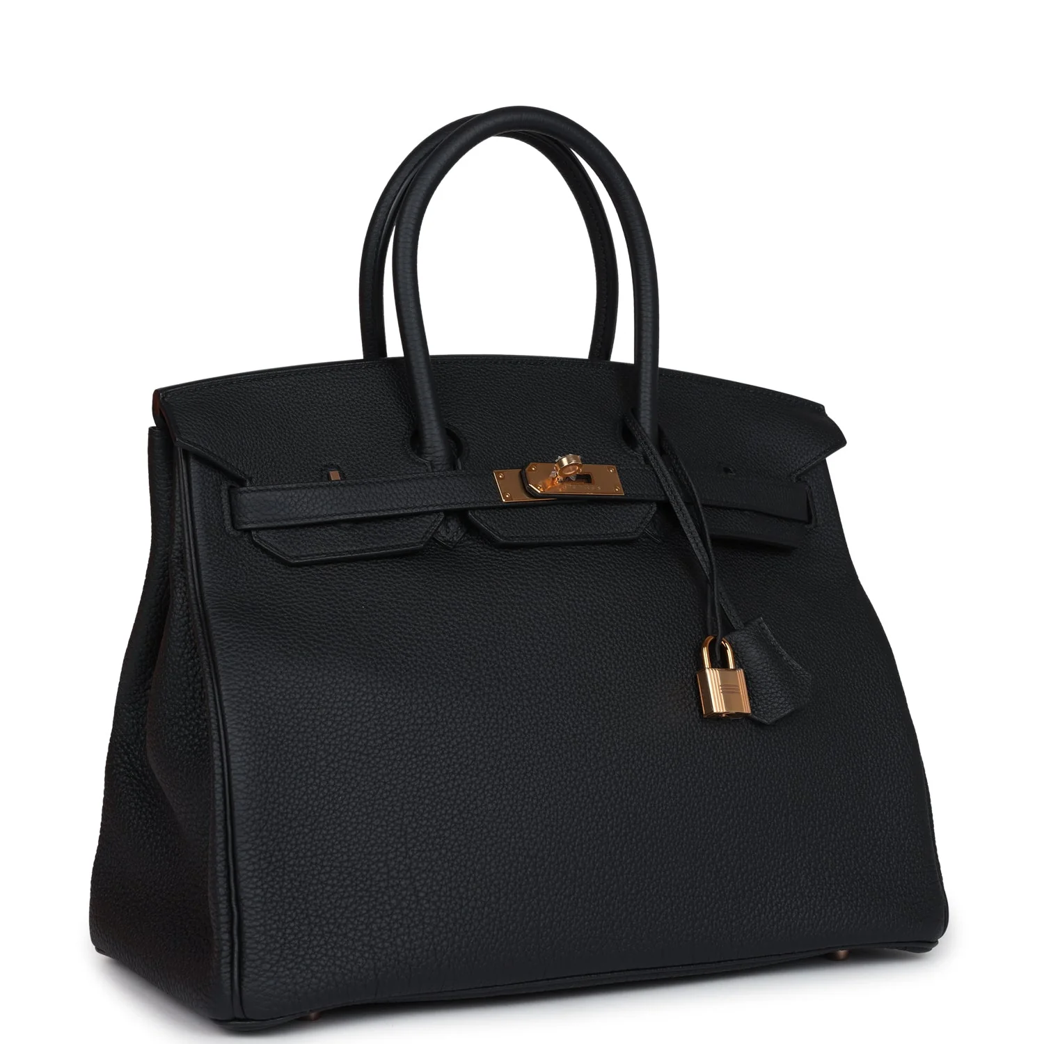 Hermes Birkin 35 Black Togo Rose Gold Hardware