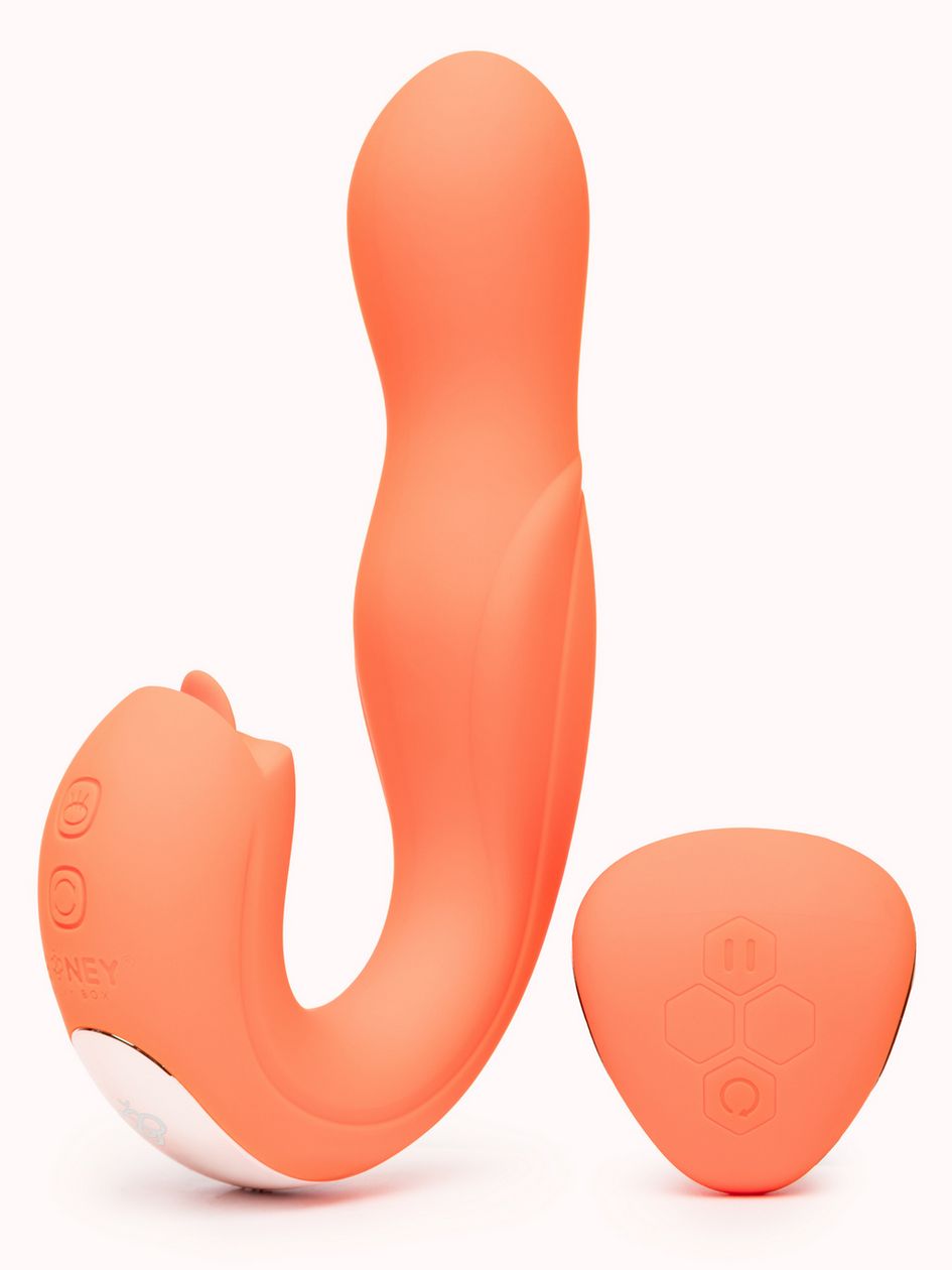 Honey Play Box JOI PRO Remote Control Rotating G-Spot and Clit Licker Vibrator