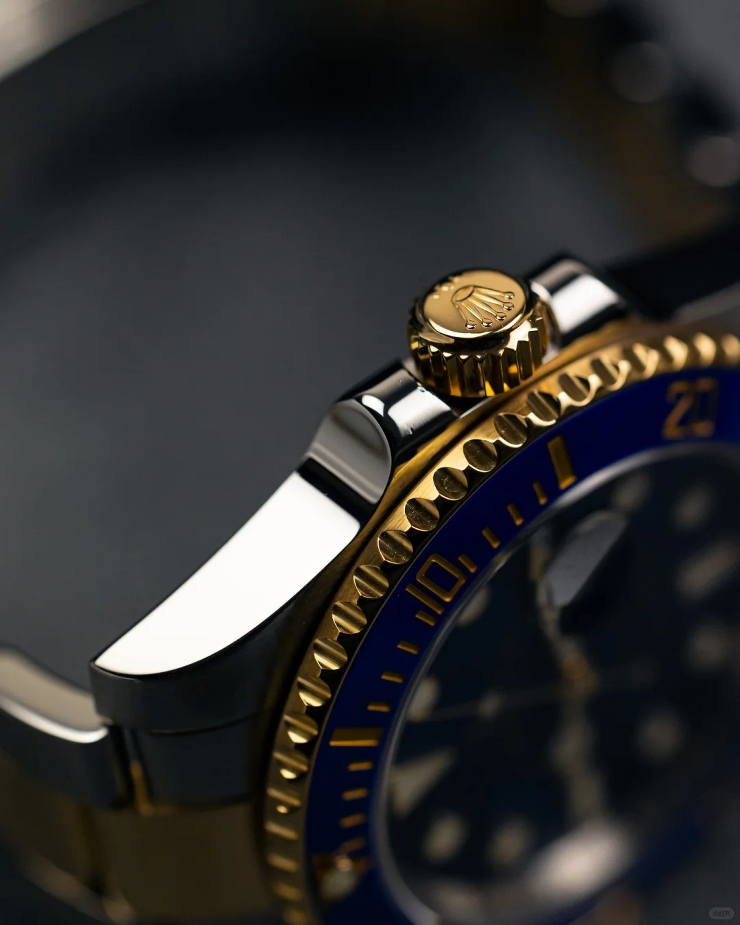 Rolex Submariner Bluesy Blue Index Dial Oyster Bracelet Mens Watch 116613lb-0005