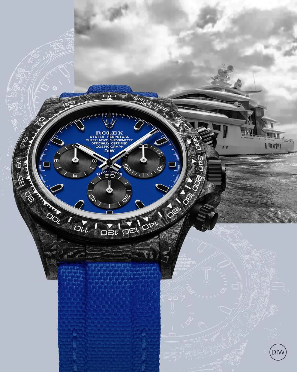 DiW Rolex Daytona Carbon 